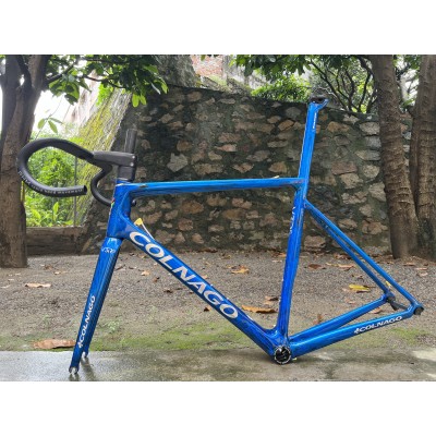 Colnago V3RS Carbon Frame Road Bicycle Blue Ice Crack-Colnago V3RS V-Brake & Disc Brake