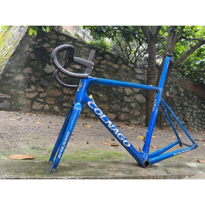 Colnago V3RS Carbon Frame Road Bicycle Blue Ice Crack-Colnago V3RS V-Brake & Disc Brake