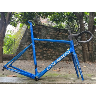 Colnago V3RS Carbon Frame Road Bicycle Blue Ice Crack-Colnago V3RS V-Brake & Disc Brake