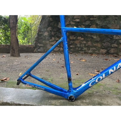 Colnago V3RS Carbon Frame Road Bicycle Blue Ice Crack-Colnago V3RS V-Brake & Disc Brake