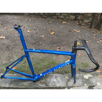 Colnago V3RS Carbon Frame Road Bicycle Blue Ice Crack-Colnago V3RS V-Brake & Disc Brake