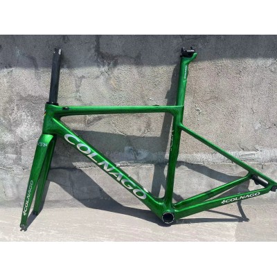 Colnago V3RS Carbon Frame Road Bicycle Green Ice Crack-Colnago V3RS V-Brake & Disc Brake