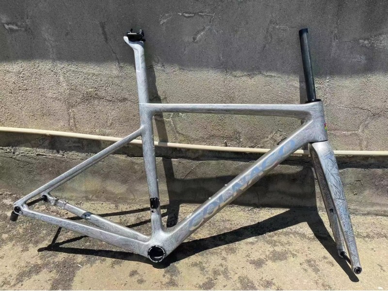 Colnago V3RS Carbon Frame Rower szosowy Silvery Ice Crack