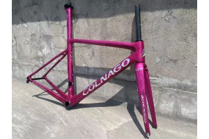 Colnago V3RS Carbon Frame Road Bicycle Magenta Ice Crack