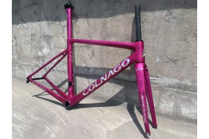 Colnago V3RS Carbon Frame Bicicleta de carretera Magenta Ice Crack