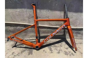 Colnago V3RS шосеен велосипед с въглеродна рамка Orange Ice Crack