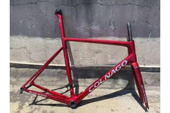 Colnago V3RS Carbon Frame Road Bicycle Metallic Red Ice Crack