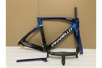 Карбоновая рама шоссейного велосипеда с дисковым тормозом Pinarello DogMa F, синяя с черным