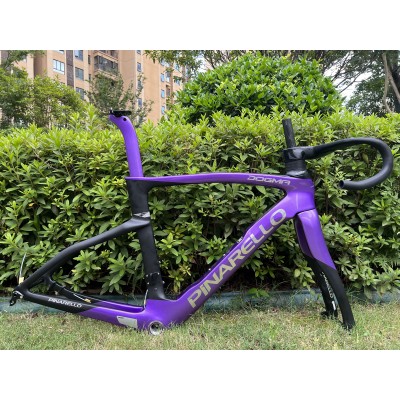 Pinarello DogMa F Carbon Fiber Road Bicycle Frame Rim Brake Purple-Pinarello Frame