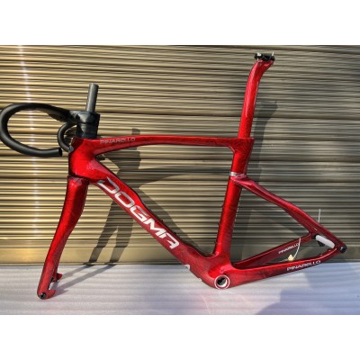 Pinarello DogMa F Carbon Road Bike Frame Metallic Red Ice Crack-Pinarello კარკასი