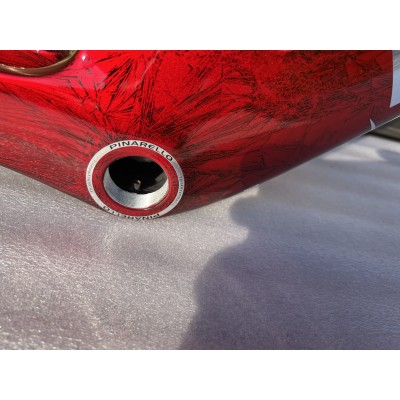 Pinarello DogMa F Carbon Road Bike Frame Metallic Red Ice Crack-Pinarello Frame