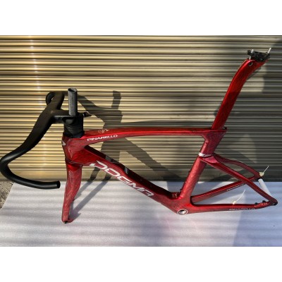 Pinarello DogMa F Carbon Road Bike Frame Metallic Red Ice Crack-Pinarello Rama