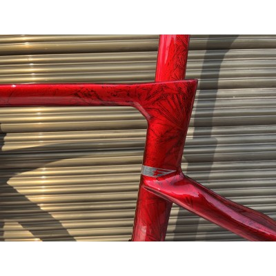 Pinarello DogMa F Carbon Road Bike Frame Metallic Red Ice Crack-Pinarello кадров