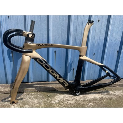 Pinarello DogMa F Carbon Road Bicycle Frame Rim Brake Black and Gold-პინარელოს ჩარჩო