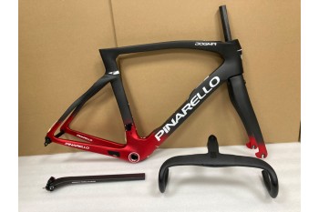 Karbonový silniční rám kol Pinarello DogMa F červený s černou