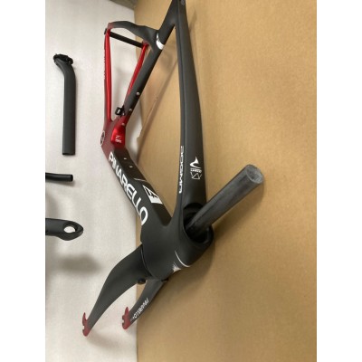 Pinarello DogMa F Carbon Road Bike Frame Red With Black-Dogma F  V-Brake