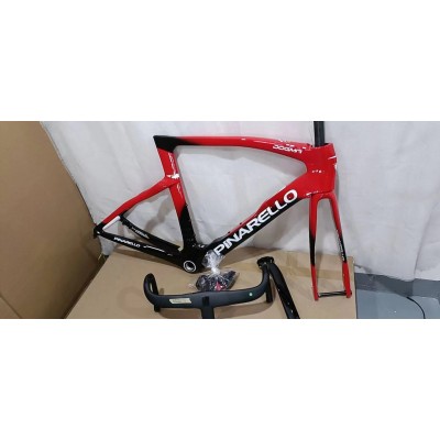 Pinarello DogMa F Carbon Fiber Road Bicycle Frame Disc Brake 2024 New Paint In Red Black-Dogma F Disc Brake