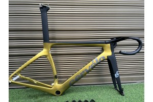 Cervelo New S5 Carbon Road Cykelram Gyllene