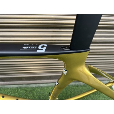 Cervelo New S5 Carbon Road Bicycle Frame Golden-Cervelo New S5