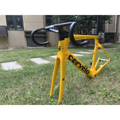 Cervelo New S5 Carbon Road Bicycle Frame Golden-Cervelo New S5