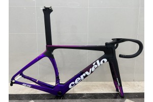 Cervelo ახალი S5 ნახშირბადის ბოჭკოვანი გზის ველოსიპედის ჩარჩო იისფერი