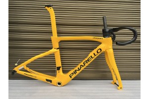 Cadru bicicletă de drum Pinarello DogMa F din carbon galben