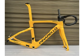 Карбоновая рама шоссейного велосипеда с дисковыми тормозами Pinarello DogMa F, желтая