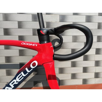 Pinarello DogMa F Carbon Road Bike Frame Red With Blue-Pinarello Frame