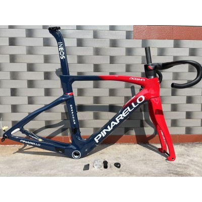 Pinarello DogMa F Carbon Road Bike Frame Red With Blue-Pinarello Frame