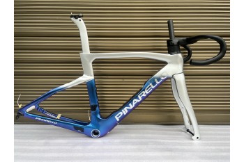 Pinarello DogMa F Carbon Road Bike Frame Silver With Blue