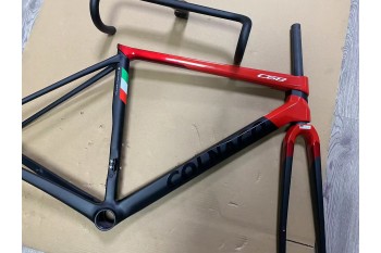 Colnago C68 Carbon Road Cykelram Svart Med Röd