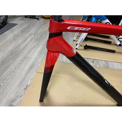 Colnago C68 Carbon Road Bicycle Frame Black With Red-Colnago C68