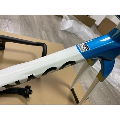Colnago C68 Carbon Road Bicycle Frame Blue with White-Colnago V3RS V-Brake & Disc Brake