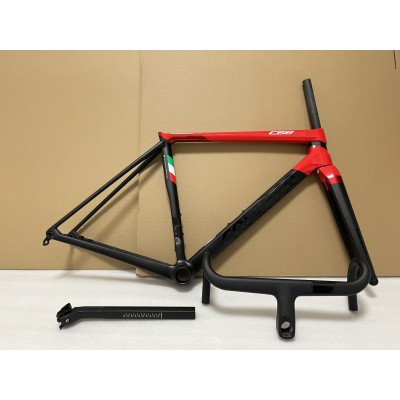 Colnago C68 Carbon Road Bicycle Frame Black With Red-Colnago C68