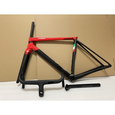 Colnago C68 Carbon Road Bicycle Frame Black With Red-Colnago C68