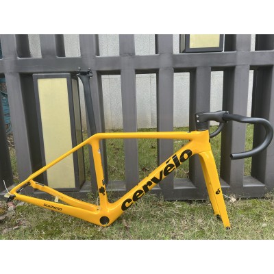 Cervelo R5 Carbon Fiber Road Bicycle Frame Yellow-Cervelo R5