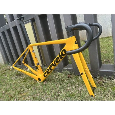 Cervelo R5 Carbon Fiber Road Bicycle Frame Yellow-Cervelo R5