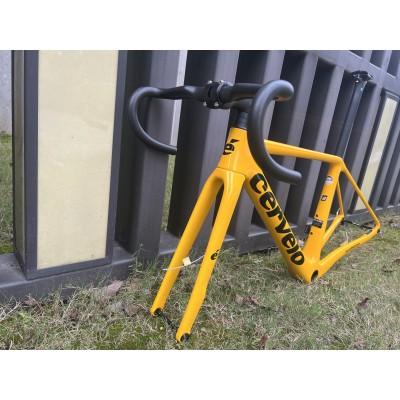 Cervelo R5 Carbon Fiber Road Bicycle Frame Yellow-Cervelo R5