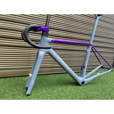Cervelo R5 Carbon Fiber Road Bicycle Frame Grey and purple-Cervelo R5