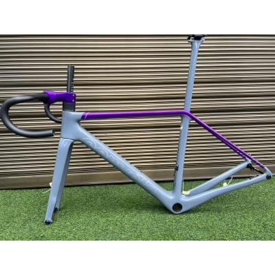Cervelo R5 Carbon Fiber Road Bicycle Frame Grey and purple-Cervelo R5