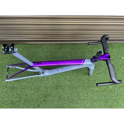 Cervelo R5 Carbon Fiber Road Bicycle Frame Grey and purple-Cervelo R5