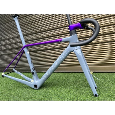 Cervelo R5 Carbon Fiber Road Bicycle Frame Grey and purple-Cervelo R5