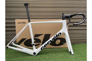 Cervelo R5 Carbon Fiber Road Cykelram Vit