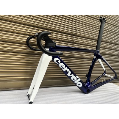 Cevelo New S5 Carbon Road Bicycle Frame Blue With White-Cervelo New S5