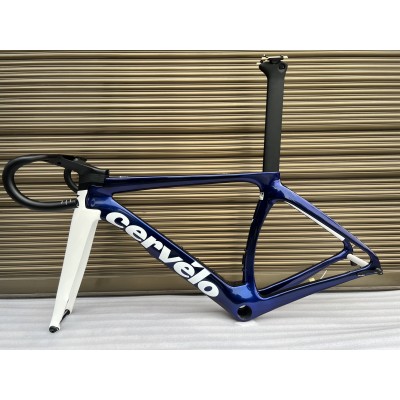 Cervelo New S5 Carbon Road Bicycle Frame Blue With White-Cervelo New S5