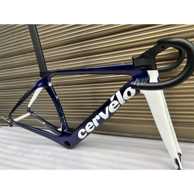 Cervelo New S5 Carbon Road Bicycle Frame Blue With White-Cervelo New S5