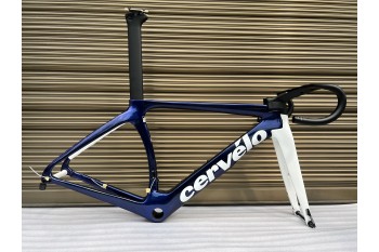 Cervelo New S5 Carbon Road Kerékpárváz Kék, Fehér