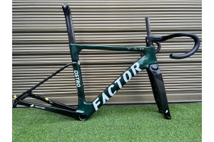 FACTOR OSTRO Carbon Road Bike Frame Mint Green and White