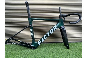 FACTOR OSTRO Carbon Road Bike Frame Dark Green and Black