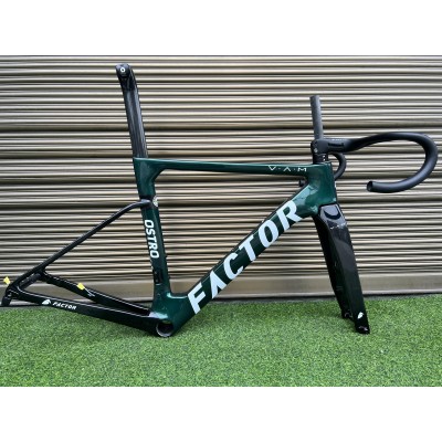 FACTOR OSTRO Carbon Road Bike Frame Dark Green and Black-TEGUR OSTRO